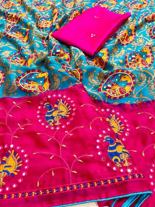 New designer collection in work sarees uploaded by Dt Brands  on 7/7/2022