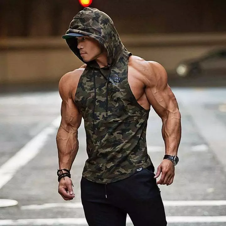 Hotbutton Bodybuilding Stringer Hoodie Tank Tops for Men - Gym Vest Printed Top Stringers Pack uploaded by Hotbutton.in  on 7/8/2022