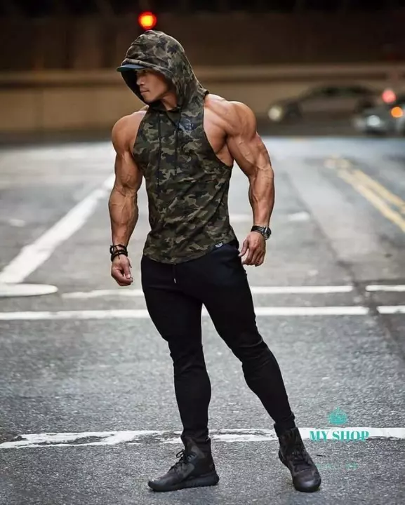 Hotbutton Bodybuilding Stringer Hoodie Tank Tops for Men - Gym Vest Printed Top Stringers Pack uploaded by Hotbutton.in  on 7/8/2022