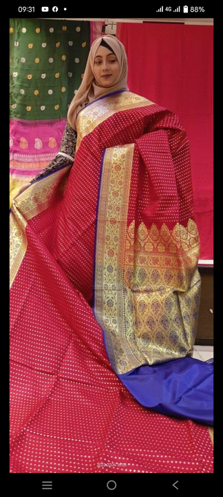 Banarsi silk zari  buti uploaded by Banarasi silk fancy saree@ on 7/8/2022