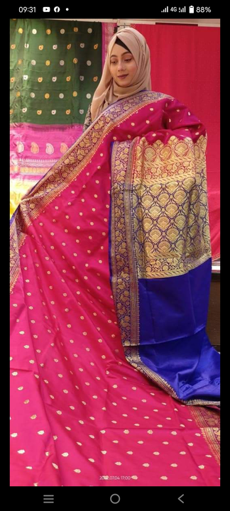Banarasi fancy silk buti  uploaded by Banarasi silk fancy saree@ on 7/8/2022