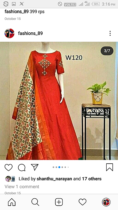 Dress uploaded by Jyotsna on 11/9/2020