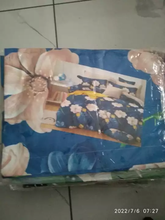 Post image Jetpur cotton bedsheet availablePrice-599Holesale also available....Reseller also welcome....