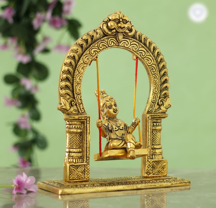 Metallic Oxidized Carving Bal Gopal Jhula uploaded by business on 7/8/2022