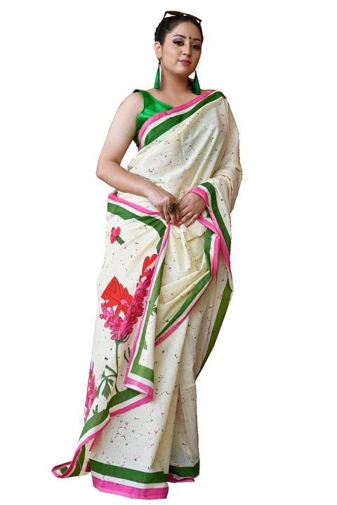 Crepe silk saree uploaded by business on 7/8/2022