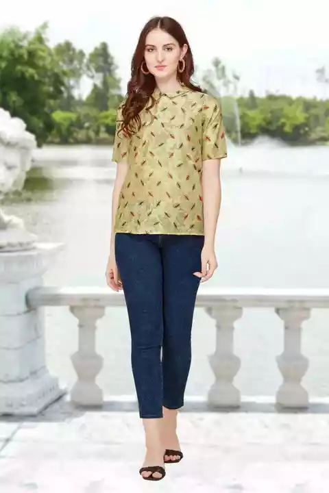 Chanderi cotton top uploaded by Radhe Shree Fashion on 7/8/2022