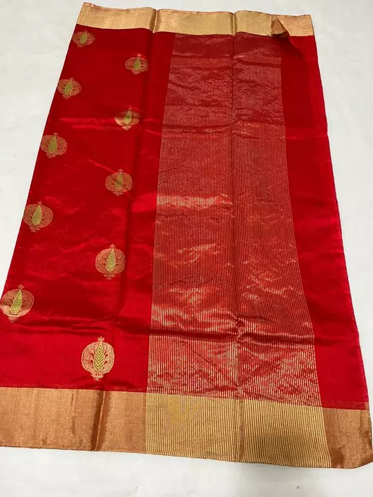 Pure handwoven chanderi traditional saree uploaded by Virasat handloom chanderi on 7/8/2022