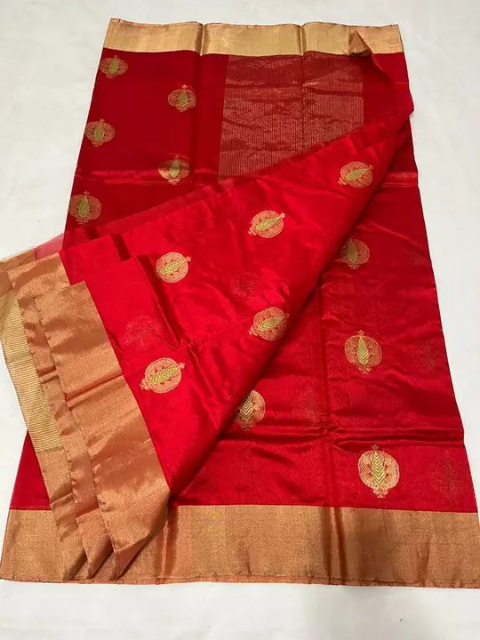 Pure handwoven chanderi traditional saree uploaded by Virasat handloom chanderi on 7/8/2022