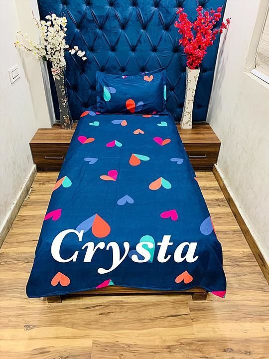 Crysta Glace Cotton Single Bedsheet with one Pillow cover uploaded by business on 11/9/2020