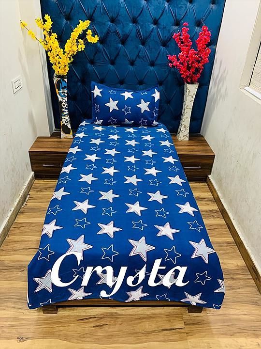 Crysta Glace Cotton Single Bedsheet with one Pillow cover uploaded by Online Garrage on 11/9/2020