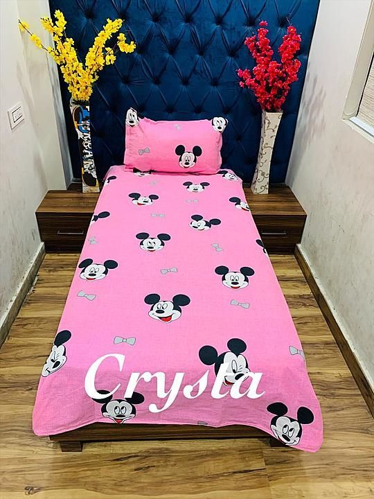 Crysta Glace Cotton Single Bedsheet with one Pillow cover uploaded by Online Garrage on 11/9/2020