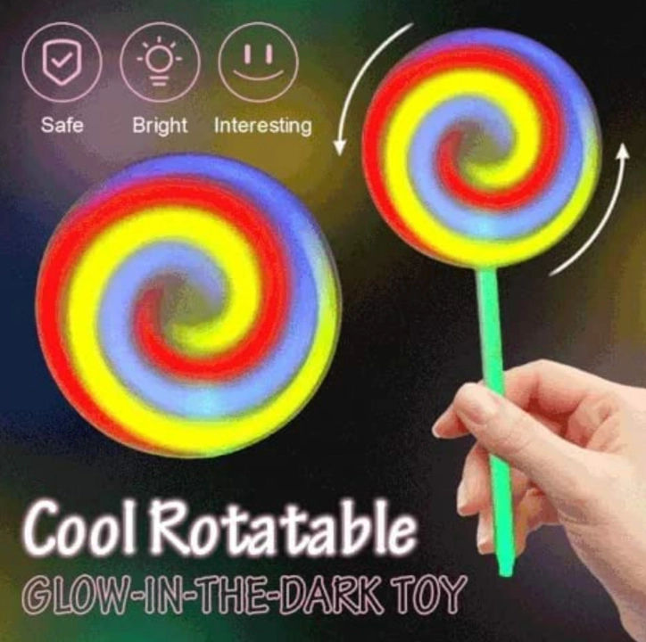 *3D Fidget Glow in Dark Party Candy Lollipop Stick Windmill Rotating Spinner Luminous Autism  uploaded by Real Reselling Superstore on 7/8/2022