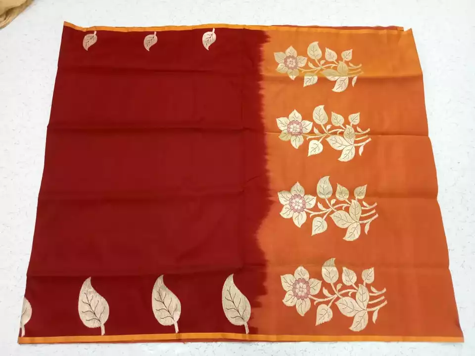  banarsi Satn silk sari  uploaded by Kaotn saree on 7/8/2022