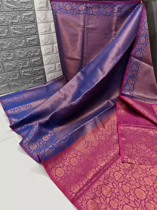 Product image of Banarasi semi silkcopper zari bridal, price: Rs. 1199, ID: banarasi-semi-silkcopper-zari-bridal-1e562de7