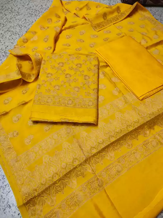 Banarashi Cotton Silk Suit uploaded by Exclusive Collection  on 7/9/2022