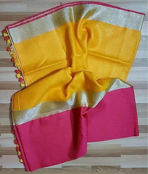 Pure lilan saree uploaded by Handloom silk saree on 11/9/2020