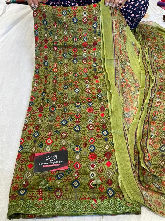 Cotton All Over Suit with thread work
Pure dupatta
Rs 1400 Free Ship uploaded by Guru Nanak Collection on 7/9/2022