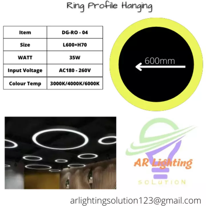 Ring Profile Hanging  uploaded by AR Lighting Solution on 7/9/2022