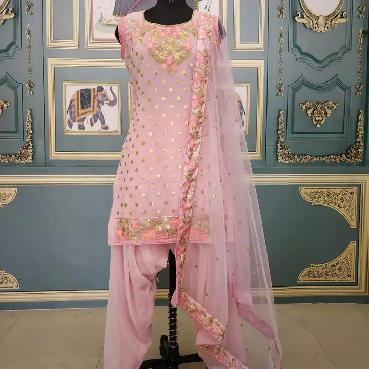 Disha pink Punjabi suit  uploaded by P&P ENTERPRISE  on 7/9/2022