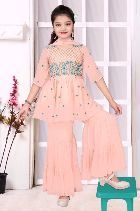 Girls gharara uploaded by business on 7/9/2022