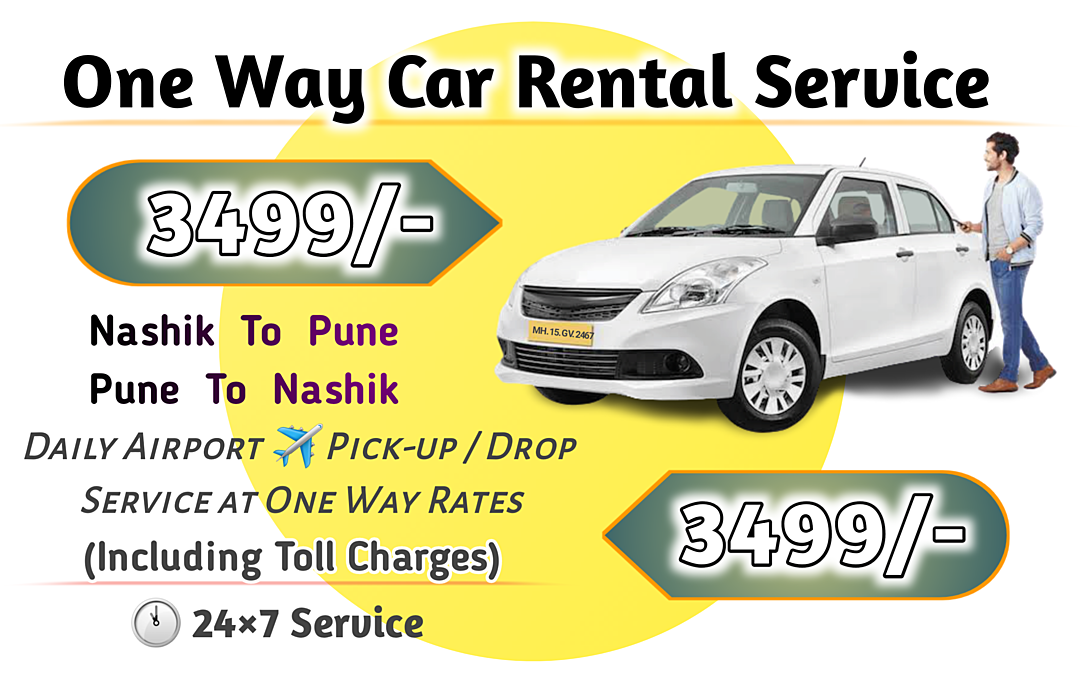 Nashik to Pune (One Way Drop) - 3499/-
Pune to Nashik (One Way Drop) - 2499/-
INCLUDING TOLL CHARGES uploaded by Sai Travels-(Car Rental Service) on 11/9/2020
