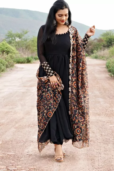 Product image of X-Lady Dress with Duppata , price: Rs. 699, ID: x-lady-dress-with-duppata-433c2ff3