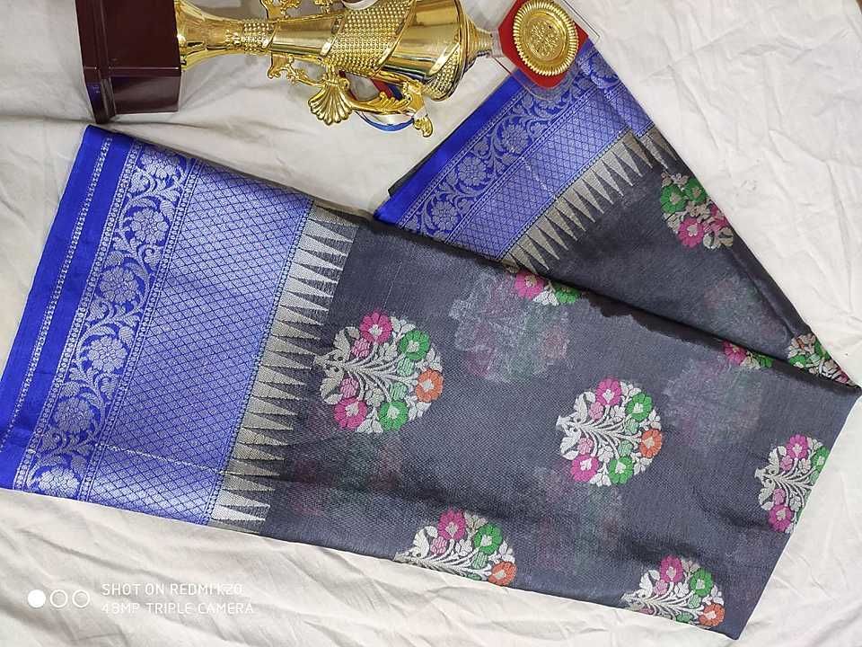 Semi siffon  banarasi uploaded by M R J fabrics on 11/9/2020