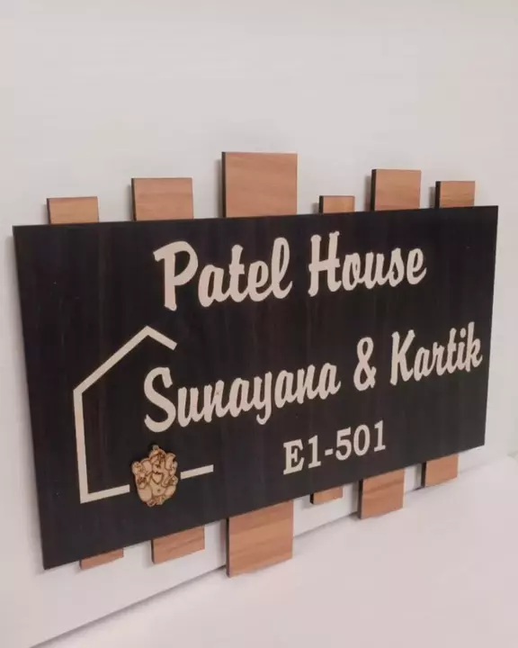 Post image MDF,S.S,M.S,WOODEN,STEEL Name Plate For Your House, Office,Or Bunglows..!!!With Customised Your Name Size And Designs..!!