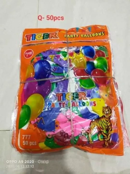Multicolour Balloon 50 pcs Packet   uploaded by Shreeji Customized Store  on 7/9/2022
