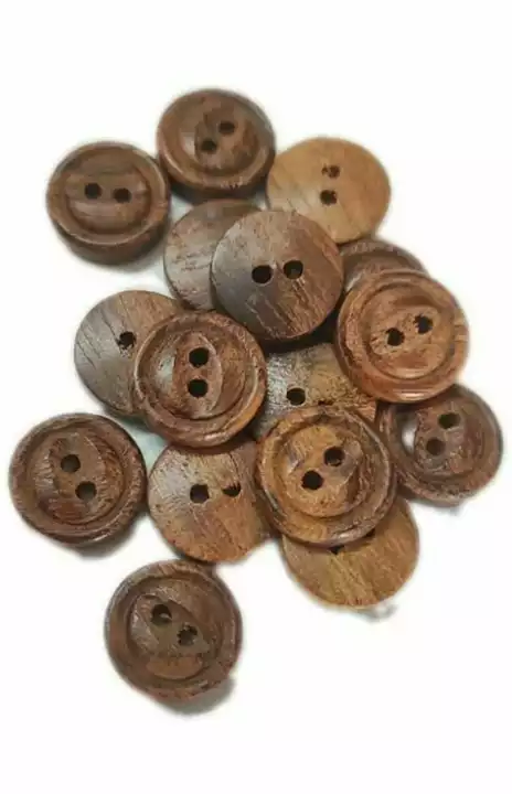 Natural shisham wood buttons size 30L uploaded by business on 7/10/2022