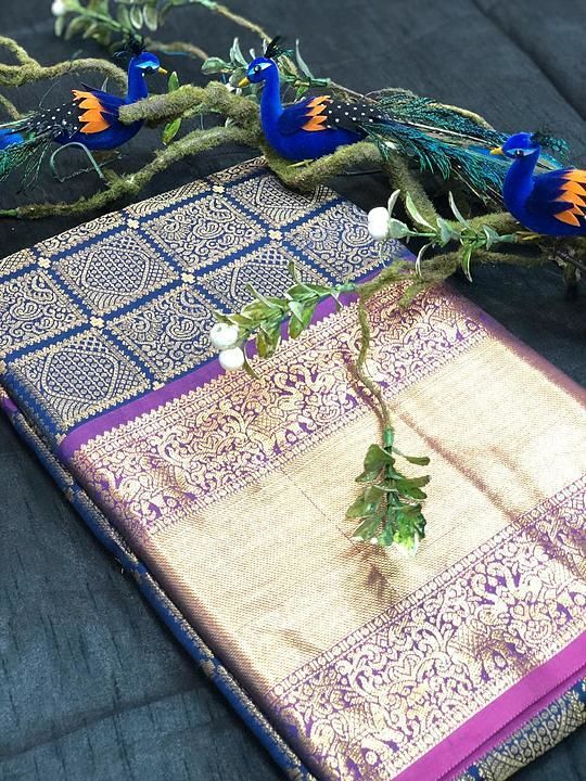 Banaras Kanchipuram pattern silk saree uploaded by business on 6/20/2020