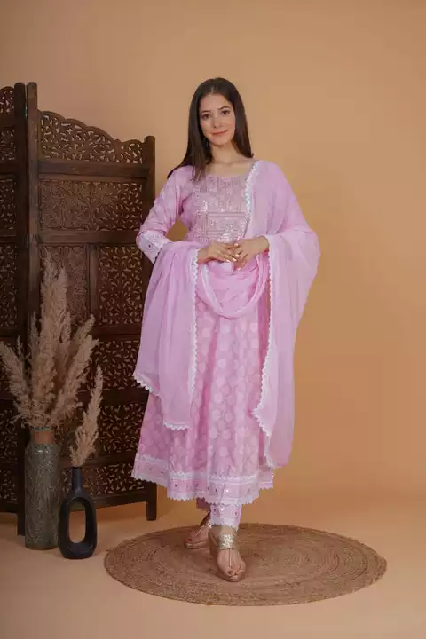 Pink ladder cotton lace SKD uploaded by business on 7/10/2022