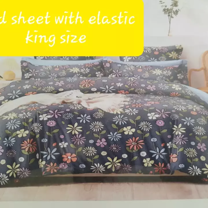 King Size Bed Sheets with Elastic  uploaded by business on 7/10/2022