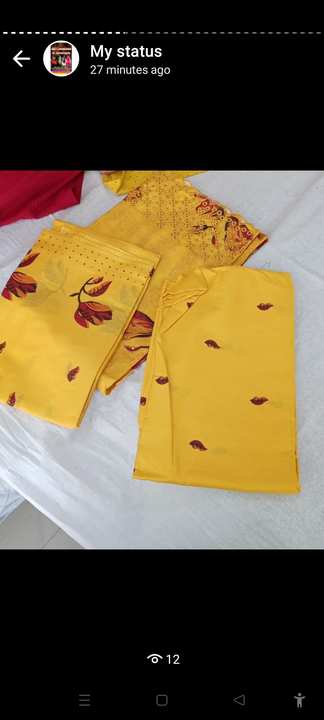 Pure cotton suit with namazi malmal duppatta 2,5meter  uploaded by business on 7/10/2022