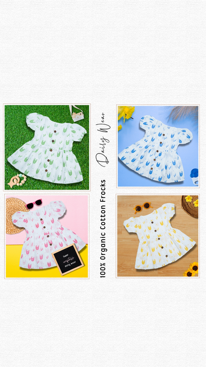 Organic cotton baby frock 6-12 months uploaded by business on 7/11/2022
