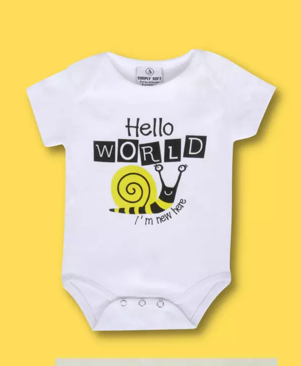 Organic cotton baby onesie 0 to 6 months, 6 to 12 months uploaded by business on 7/11/2022
