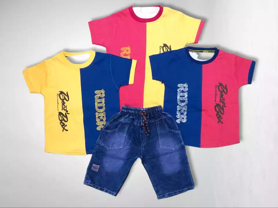 Product image with price: Rs. 160, ID: kids-tshirt-jens-pant-set-89592ee9