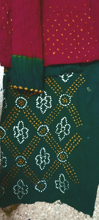Cotton Satin  bandhej  dress  uploaded by Jagruti textiles on 7/11/2022