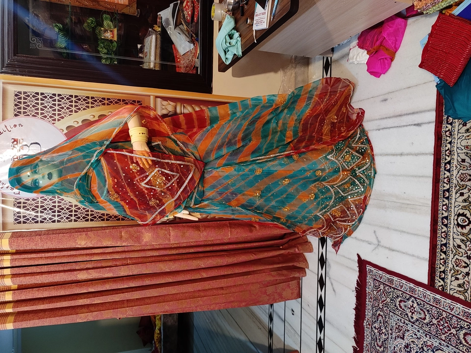 Bridal poshak & Rajputi suit, Rajputi poshak uploaded by Kheteshwar boutique on 7/11/2022