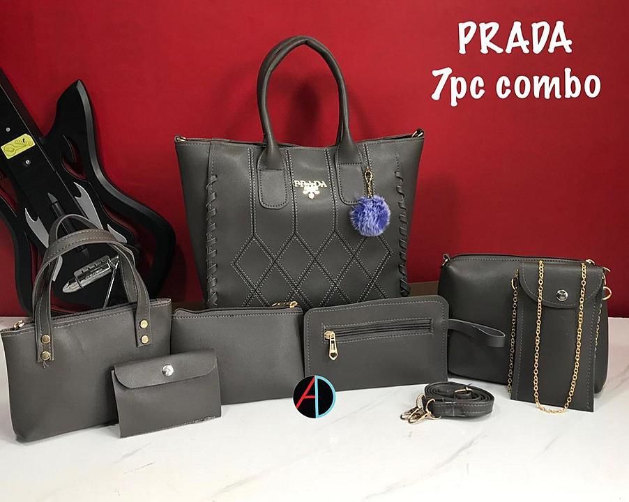 *PRADA*

*7 PC COMBO*

*WEIGHT : 800 GRM*

*SYNTHATIC LATHER* uploaded by business on 11/10/2020