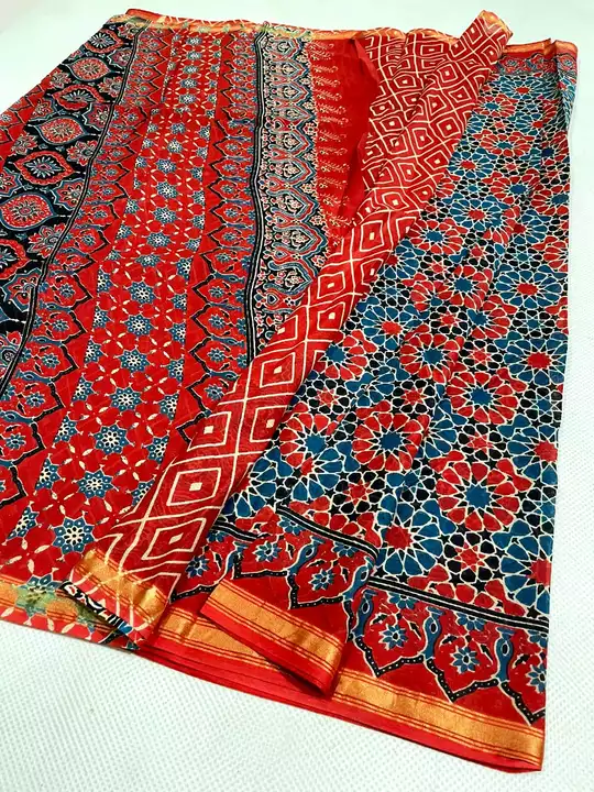 Chanderi prit saree uploaded by business on 7/11/2022