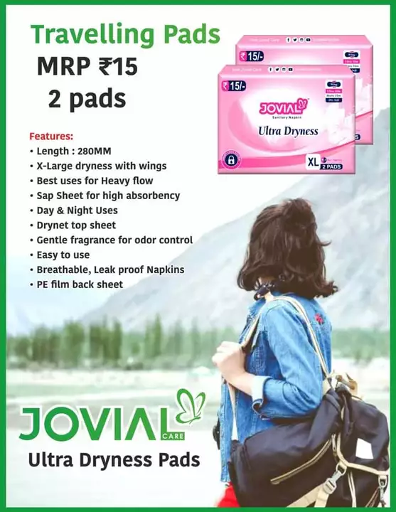 Jovial Care Travelling Sanitary Pads. uploaded by business on 7/11/2022