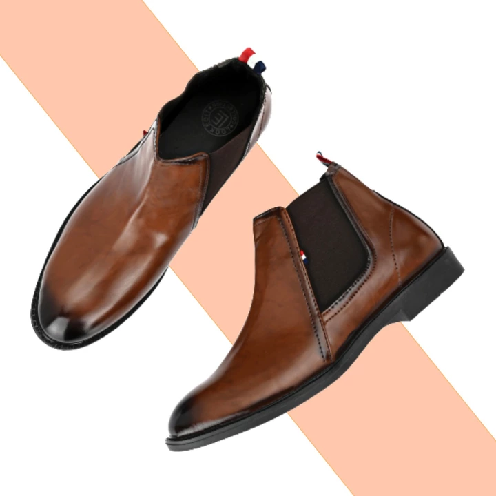 📣🥳 Foxyfoot Synthetic Leather Brown 🤎 Comfort And Fashionable Trendy Men Casual Chelsea Boots 🥾 uploaded by business on 7/11/2022