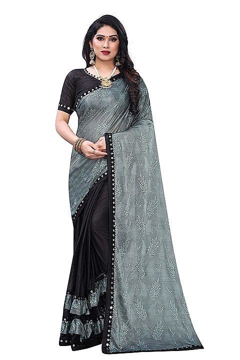 GREY LYCRA MOHINI SAREE  uploaded by business on 11/10/2020