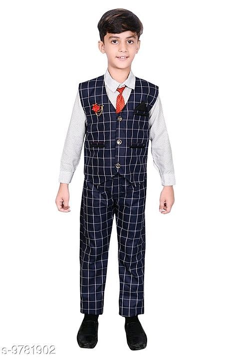 Boys coat , shirt , pant , tie set uploaded by business on 11/10/2020