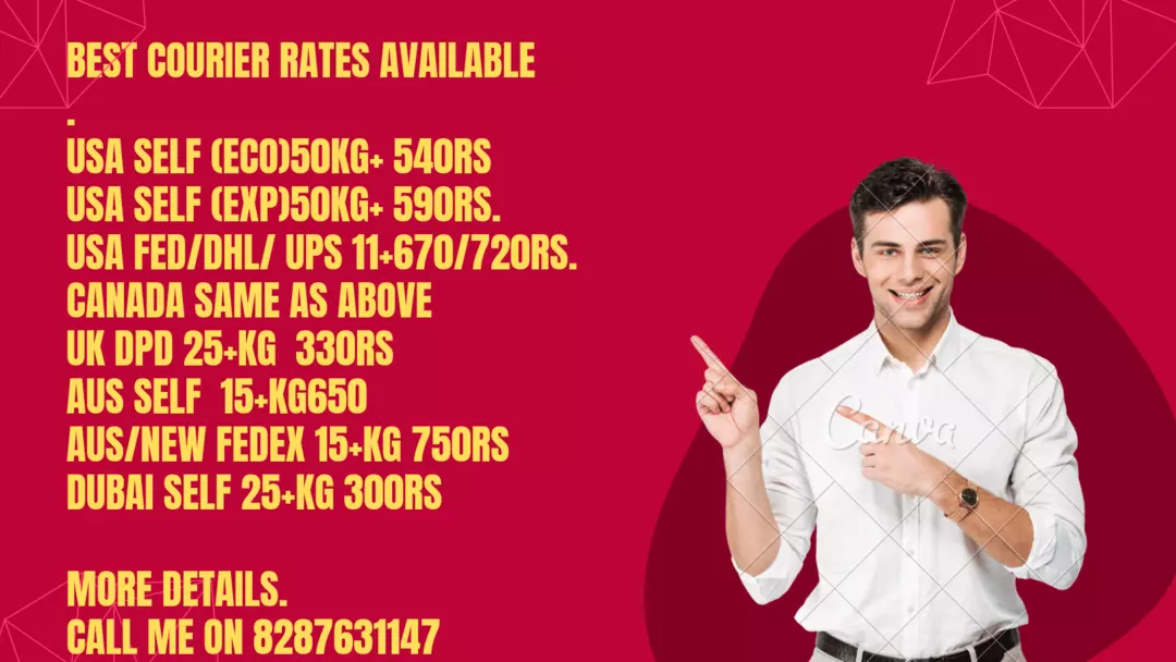 Post image # Best courier Rate and service.