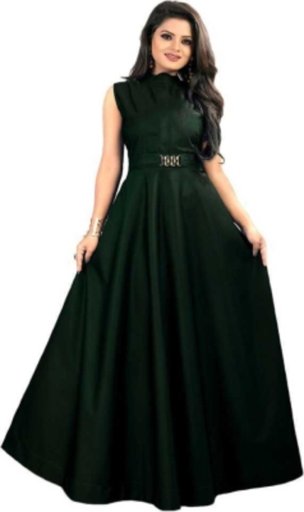 Post image Anarkali GownColor: BLACK, GREEN, MAROON, NAVY BLUE, PURPLEColor :Green   Price 380 free shippingfabric :Satin BlendIdeal For :Womensize :Free RegularStyle Code :BAKKAL GOWN