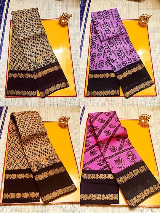 Post image 🛑🛑🛑🛑🛑🛑🛑

♦ *POWNPET MADURAI SUNGUDI COTTON SAREES*

♦ *100% Pure cotton sarees*

♦️Price-550+shipping 

♦Low price and best quality.

♦Due to digital photography colours may vary slightly.

♦ *Note :Sungudi sarees are dyed and dried in sand under sunlight. Colour and sand smudges are quite common in sungudi Sarees.These little things are not considered as damages for Replacement or Refund*

🛑🛑🛑🛑🛑🛑🛑🛑