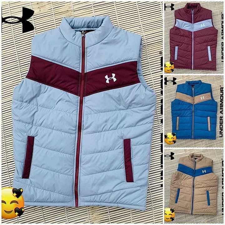 Post image *UNDER ARMOUR*

 *PROPER HIGH QUALITY JACKETS*

*10@ Store Article*

*size  L XL XXL*

*Imported STUFF*
  
 *INSIDE FULL FURR*

*😍HALF SLEEVES 😍*

*Only 1099 free ship*

*Note :: NOT COMPARE WITH CHEAP QUALITY PRODUCTS*

Hurry UP 👣👣🏃‍♂🏃‍♂🏃‍♂🏃‍♂🏃‍♂🏃‍♂👔