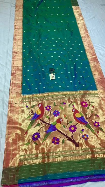 Pure handloom broked paithani  uploaded by Shree Krushnai Paithani on 7/12/2022